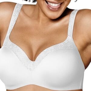Playtex Secrets Balconette White Underwire Bra Style 4823
